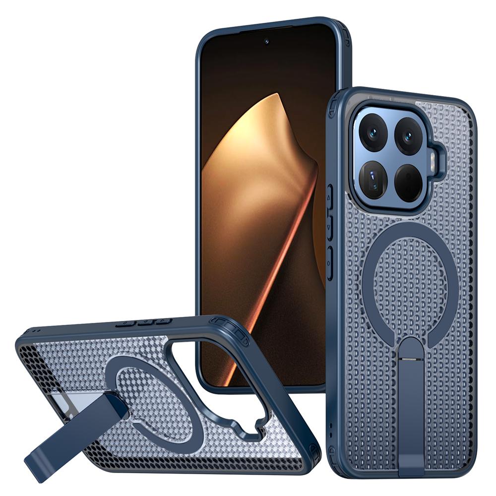KEYSION Магнитный чехол с полыми элементами для рассеивания тепла для Xiaomi 17T Pro 5G, охлаждающий, со скрытой подставкой, противоударный чехол для телефона для Xiaomi 17T 5G