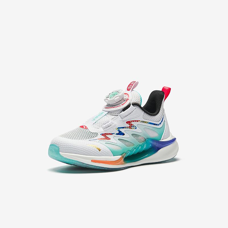 Anta Детские кроссовки Kids Wind Chaser 7.0 Koi Series Модные Удобные Универсальные Спортивные Кроссовки Детские Белые Флуоресцентно-Зеленые 312529909R
