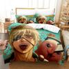 Охотник на демонов Денши Покита Мультяшный 3D-печатный комплект одеяла Постельное белье Детская Односпальная кровать Полутороспальная кровать Кровать Украшение спальни