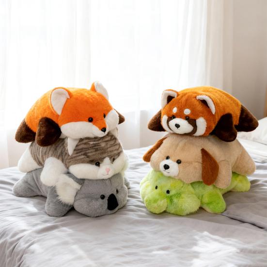 Плюшевые игрушки-пузики с весом, мягкие панда, лиса, коала, плюшевые игрушки для снятия тревоги, поддержки сна, обнимания, подушка для тела, подарок для детей и взрослых, декор