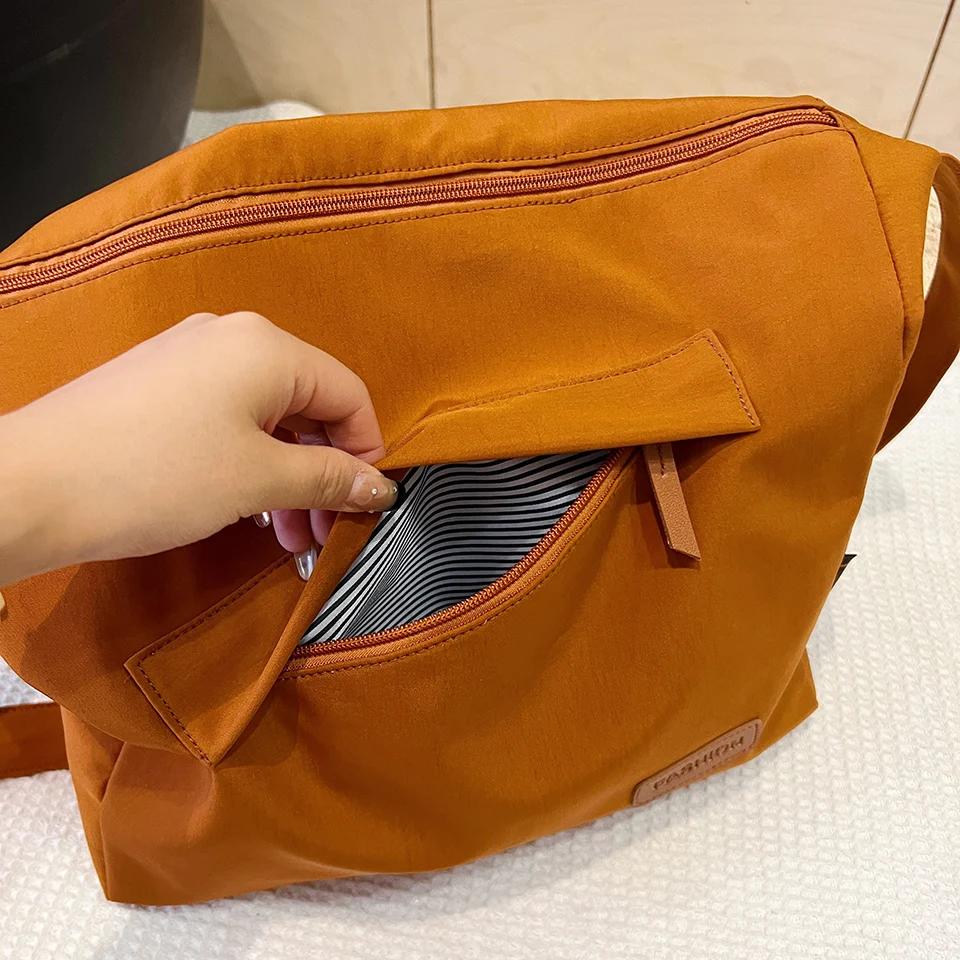 Сумка-тоут унисекс из однотонного холста большой вместимости для покупок и пляжа