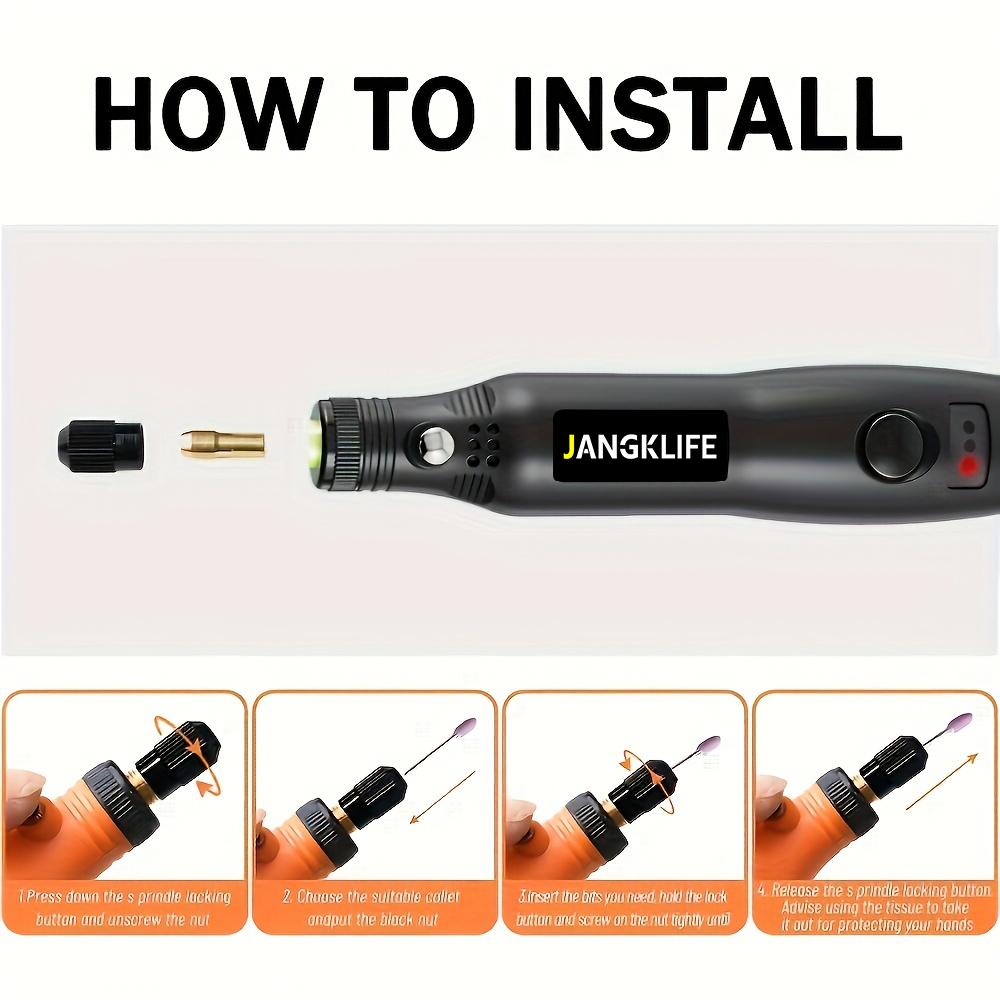 Cordless Rotary Tools USB Charging Grinder Set Wireless Engraving Pen DIY Polish Rotary Carve Tool Set
