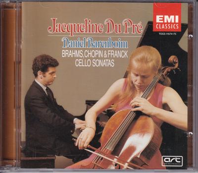 CD ЖАКЛИН ДЮ ПРЕ, ДАНИЭЛЬ БАРЕНБОЙМ - Сонаты для виолончели TOCE1157475 EMI Classics 2001 Япония Классика Б/У