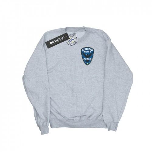 DC Comics Mens Arrow Starling Metro Badge Sweatshirt