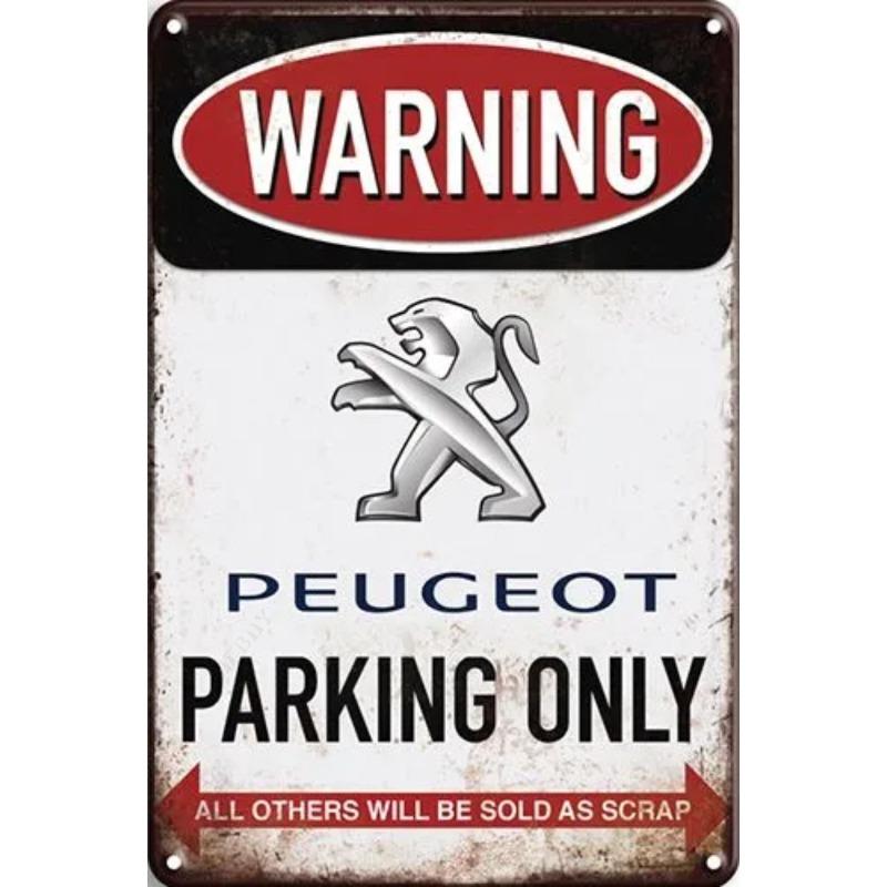 Lamborghini Parking Only Sign, Retro Metal Car Decor Plaque