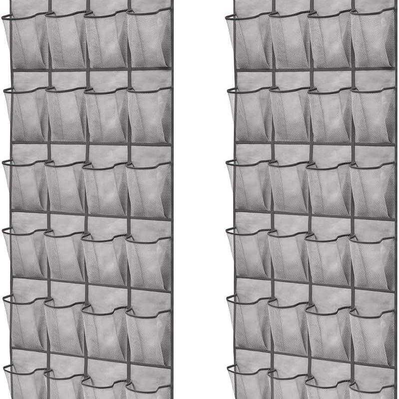 24-Grid Hanging Shoe Storage Organizer with Multi-Layer Pockets
