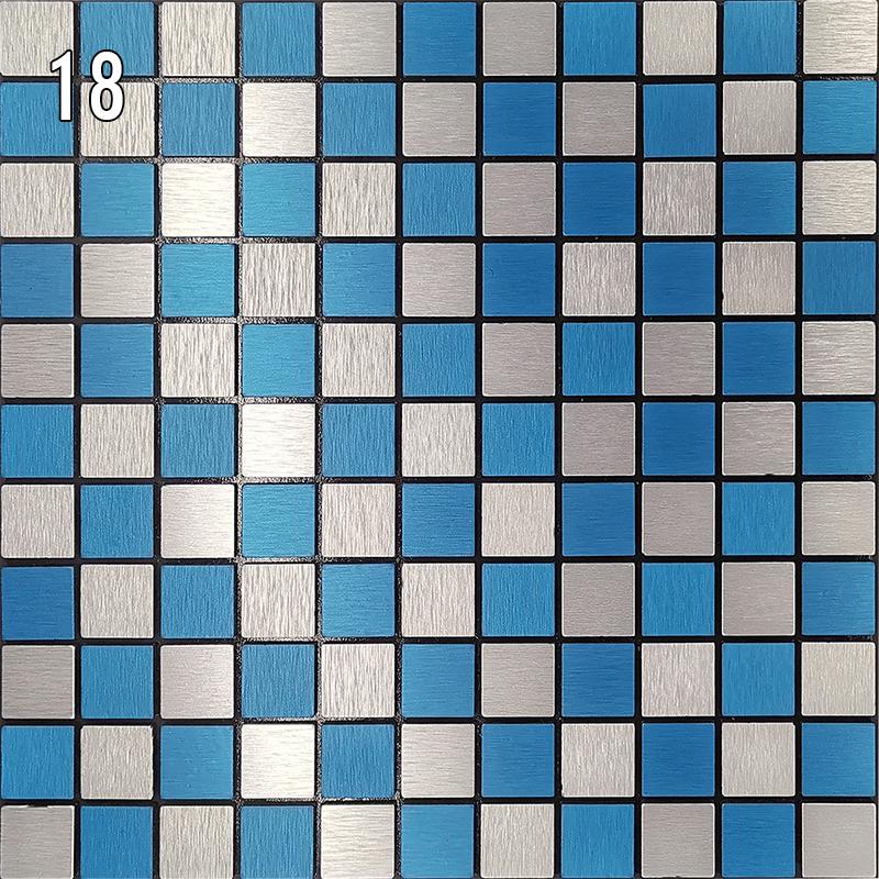 Наклейка на стену из металлической мозаики в европейском стиле, самоклеящаяся настенная плитка, фартук для гостиной, фон для телевизора, настенный декор, мозаичная палочка