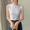 Футболка без рукавов для женщин с короткими рукавами, летний новый стиль для внутреннего топа