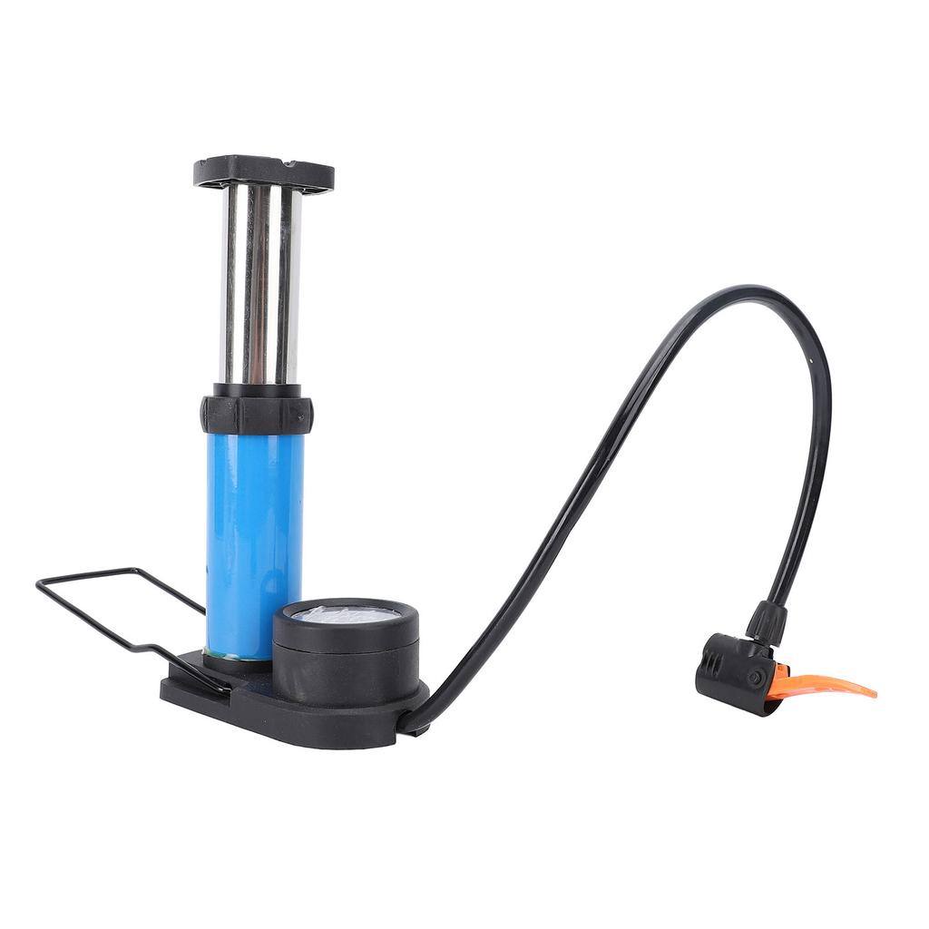 Велосипедный ножной насос с манометром 120 фунтов на кв. дюйм, эффективное использование, портативный велосипедный напольный насос, насос для накачивания шин