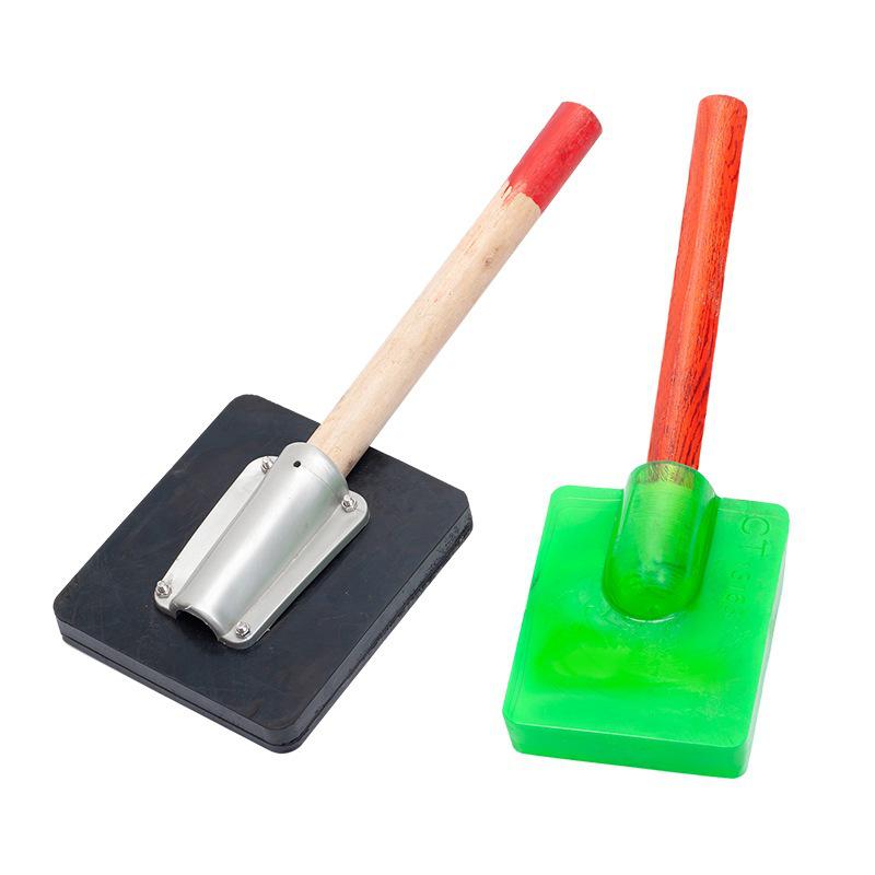 Heavy-Duty Rubber Tile Tapping Hammer for Flooring and Paving