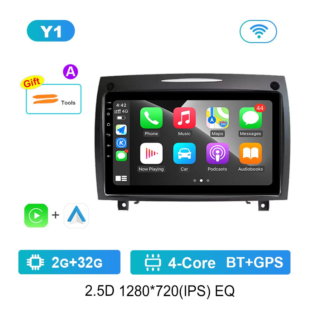 Мультимедийный плеер для автомагнитолы для Mercedes Benz SLK Class R171 2004 - 2011 Операционная система Android 4G DSP Стерео Навигация GPS WIFI IPS Сенсорный экран