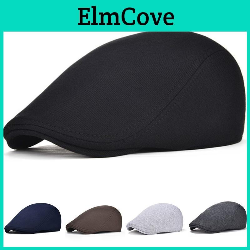 Soft Cotton Retro Unisex Beret Casual Baker Newsboy Hat Taxi Driver Accessories Flat Top Hat