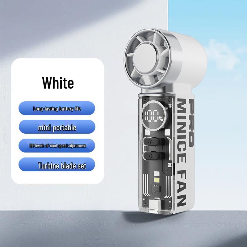 Portable High-Speed Cooling Fan with Ice Pack - Handheld Outdoor Travel Fan