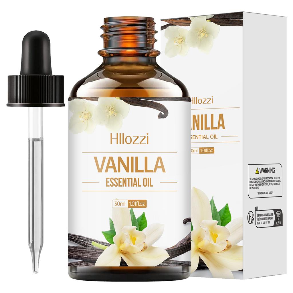 Pure Vanilla Essential Oil 30ML Aromatherapy Oil for Massage Skin Hair Care Hydrating Moisturizing Body Oil Diffuser Candle Making