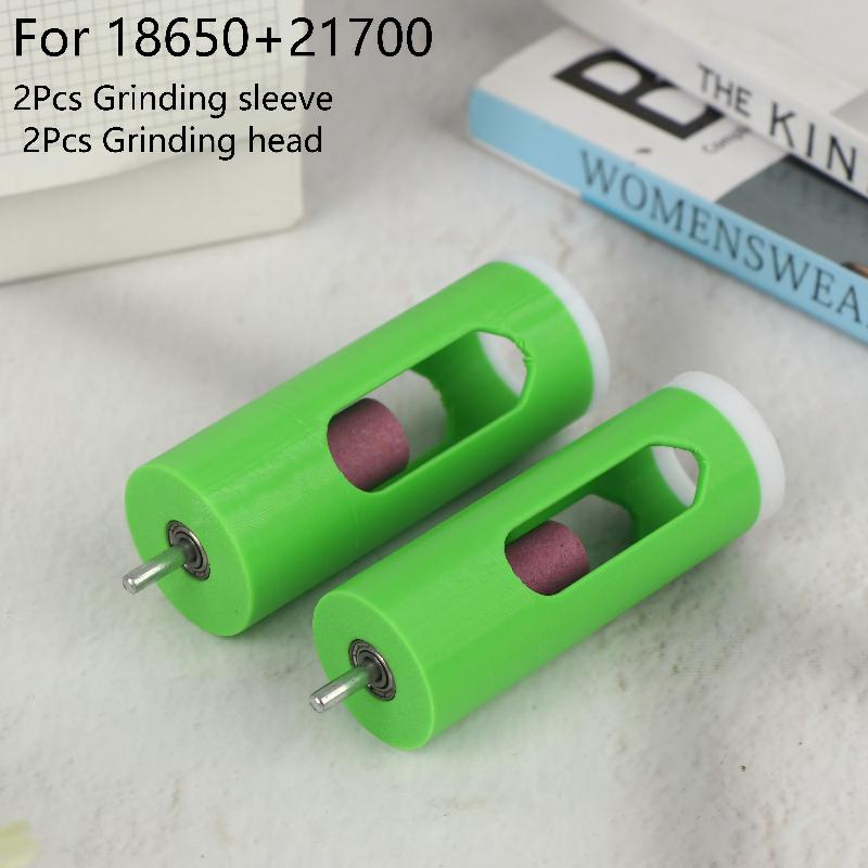 High-Efficiency Lithium Battery Solder Joint Grinding Polishing Tools Kit for 18650/21700 with Grinding Sleeve