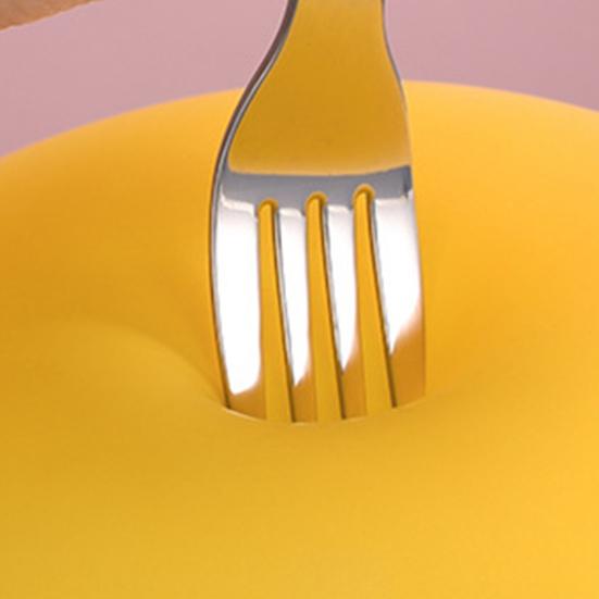 2 шт./компл., детская ложка, вилка, круглая форма, термостойкий пищевой материал, кухонная утварь для кормления детей для дома