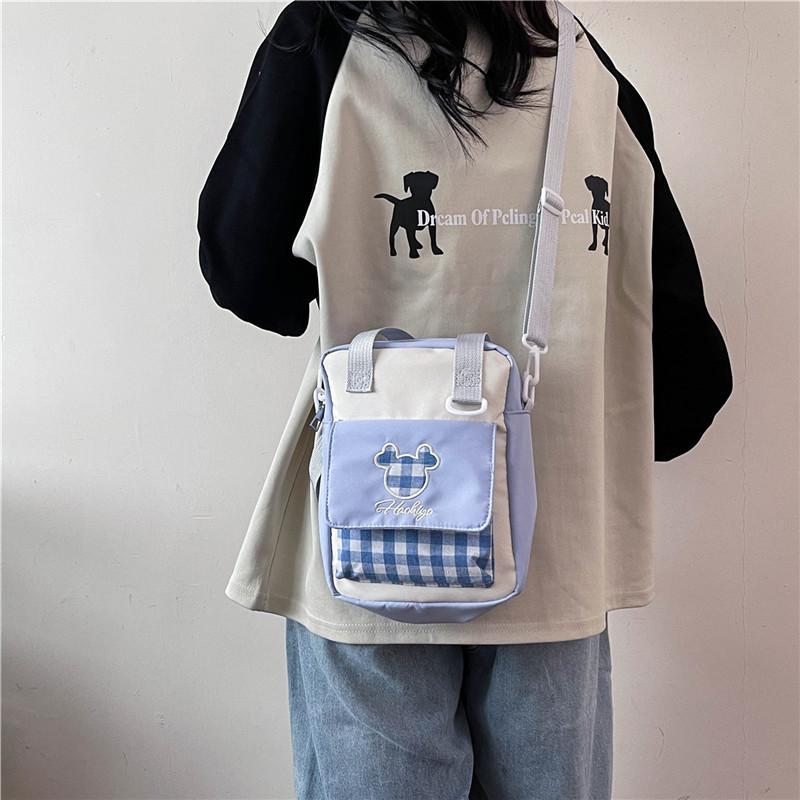 Trendy Small Square Nylon Handbag For Women With Soft Structure And Minimalist Design