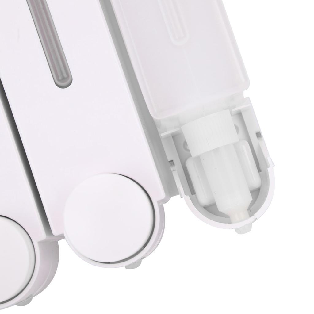 Wall Mount Shower Liquid Soap Dispenser Three Head Shampoo Dispensers for Hotel Bathroom
