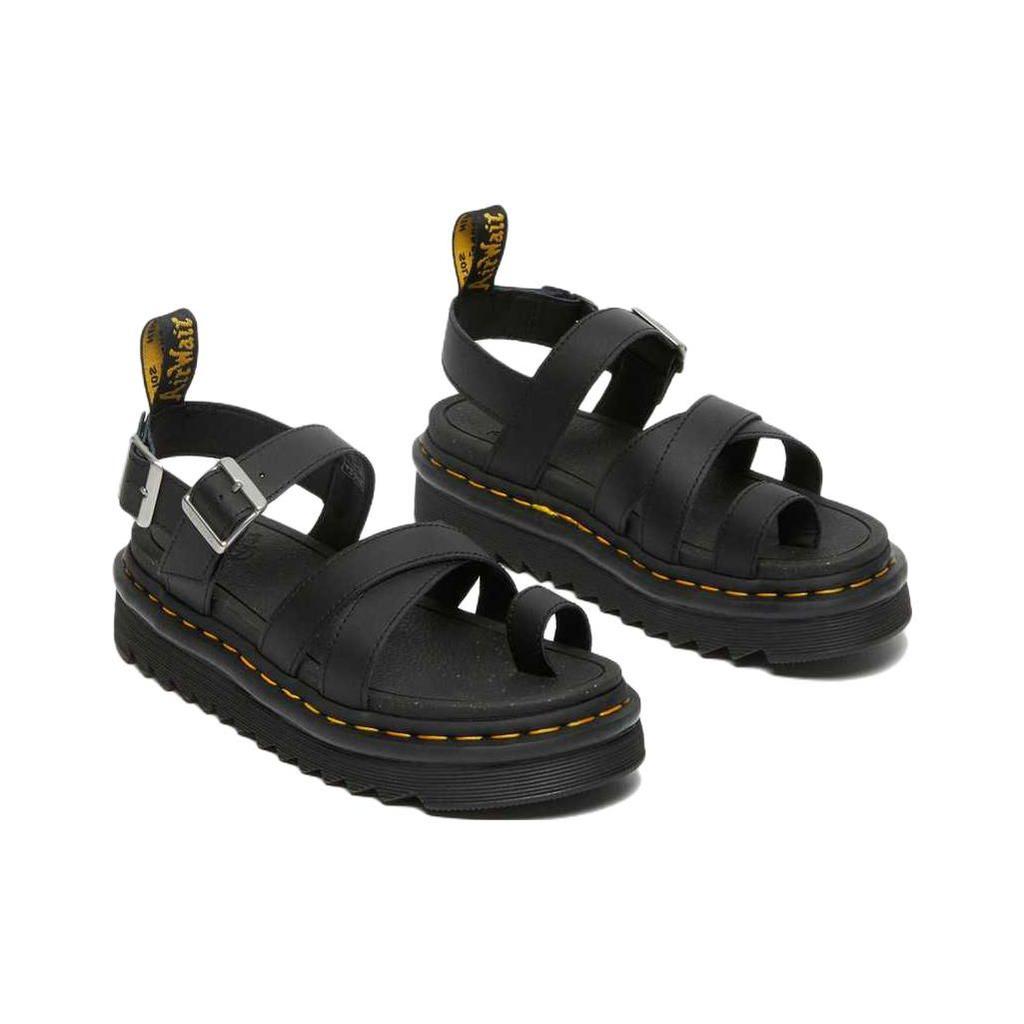 Dr. Martens  Avry Hydro Leather Strap Sandal Black Women Sneakers 27345001