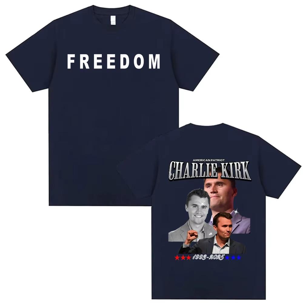 Prayers Up for Charlie Kirk Memorial T Shirt Men's Women Fashion Aesthetic Classic T-shirt High Quality Oversized Loose T-shirts
