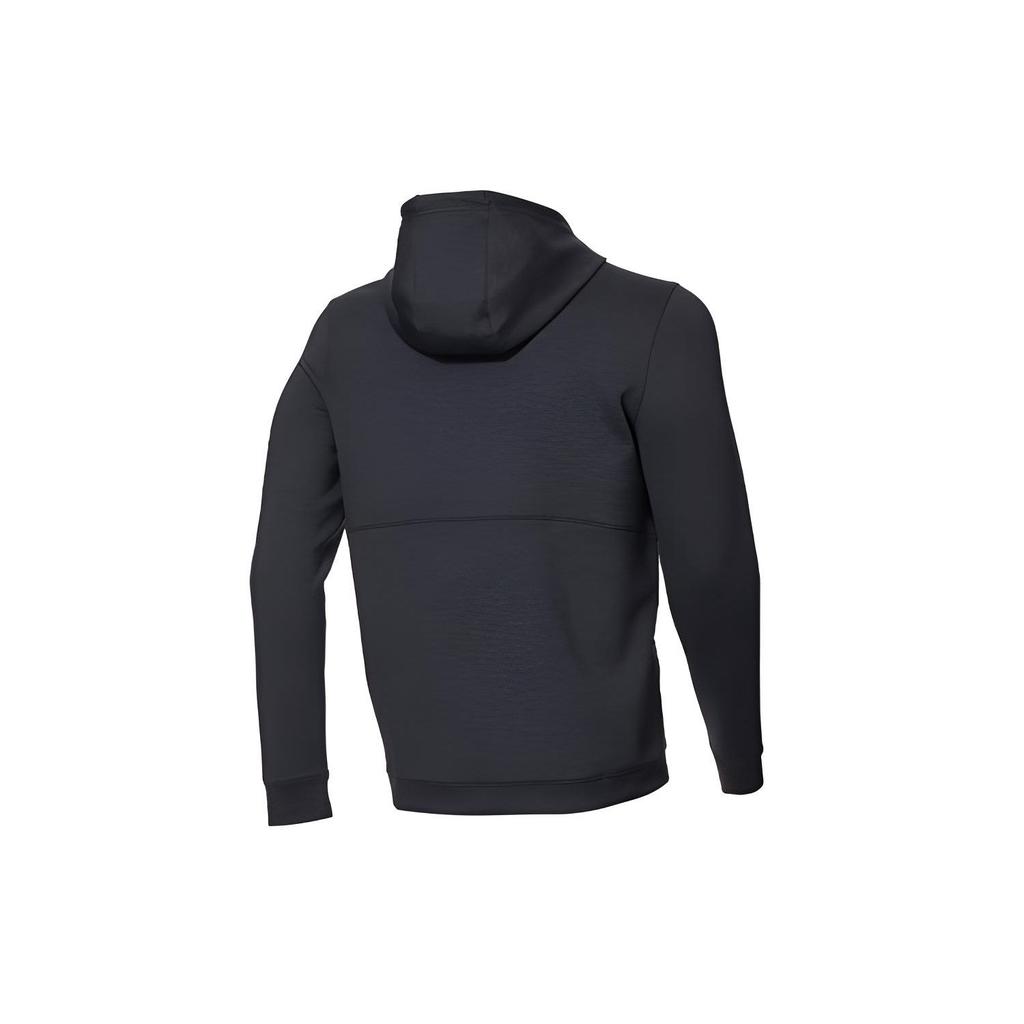 Under Armour Solid Color Casual Hooded Long Sleeve Sweatshirt Men Sweatshirt Black 1379668-001