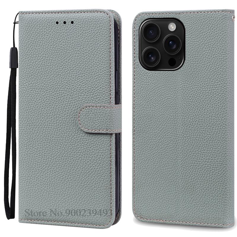 Чехол для iPhone 16, чехол-кошелек для iPhone 16 Pro Max, кожаный чехол-книжка для iPhone 16 Plus, чехол-книжка для iPhone 16 Pro Fundas