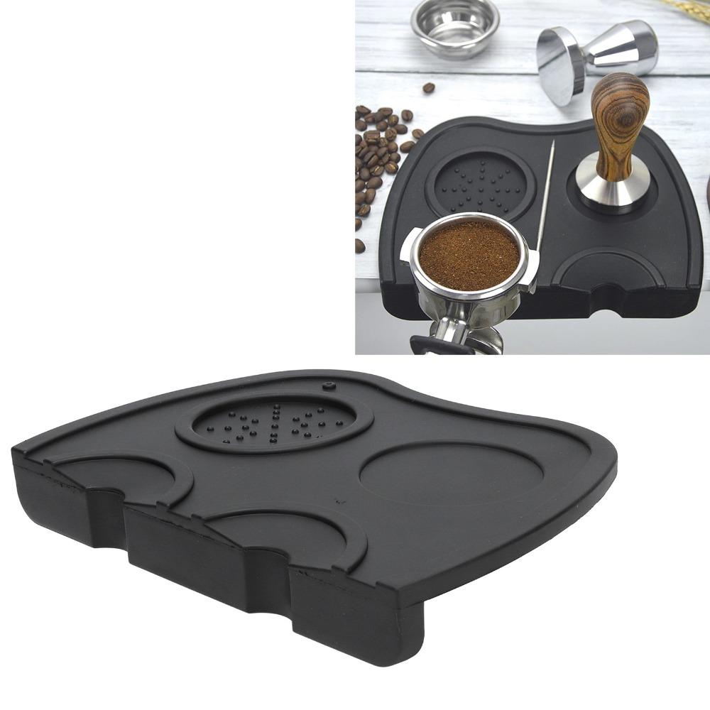 Anti-Slip Design Coffee Tamper Mat Heat Resistance Corner Tamping Mat Barista Coffee Mat For Home