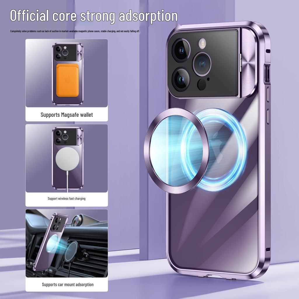 Чехол-держатель на магнитной застежке для iPhone 15 Pro Max, Совместим с iPhone 13/14
