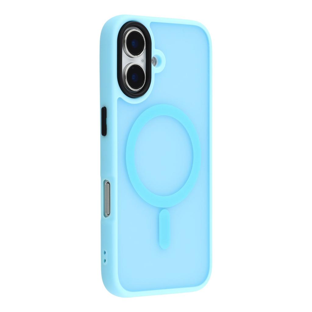 For iPhone 16 Case Compatible with MagSafe Skin-Touch PC+TPU Phone Cover