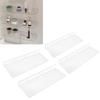 4 Pack Clear Acrylic Floating Shelves Wall Mounted Shelf for Anime Ornament Cosmetics Bathroom Livin