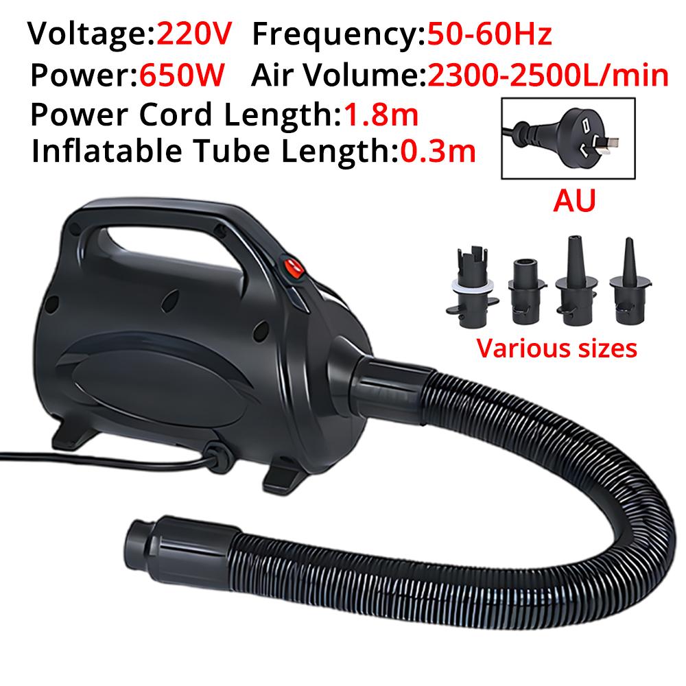 AC110V/220V Inflatable Pump, Vacuum Pump, 650W Electric Pump, Air Bed Pump, Air Pump, Suction Pump, Kayak/air Bed AU/EU/UK/US