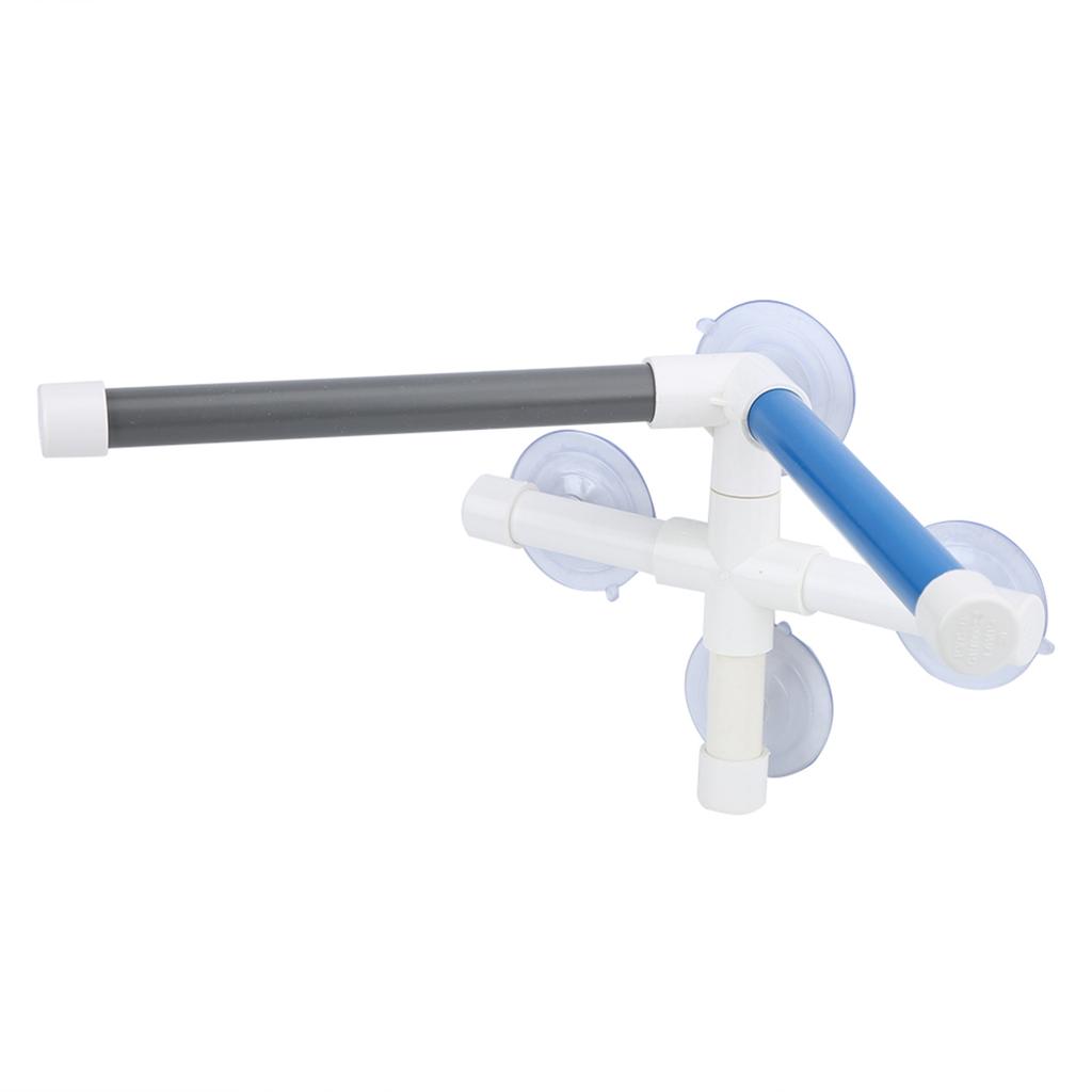 PVC Bird Bath Shower Bathing Perch Stand with Suction Cup for Parrot Macaw
