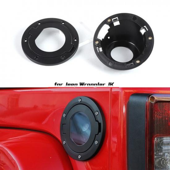Exterior Side Door Fuel Tank Filler Lip Cover Gas For Jeep Wrangler JK JKU 07-18