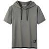 Hoodie for Summer Hoodie for Men [DIKAO] Short-sleeved Men, Clothing, Short-sleeved T-shirt, Hooded, Plain, Pullover, Sweatshirt, Simple, Stylish,