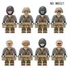 M8021 Military Building Block Doll Anti-Terrorism Commando Small Particles Assembled Toy Bag