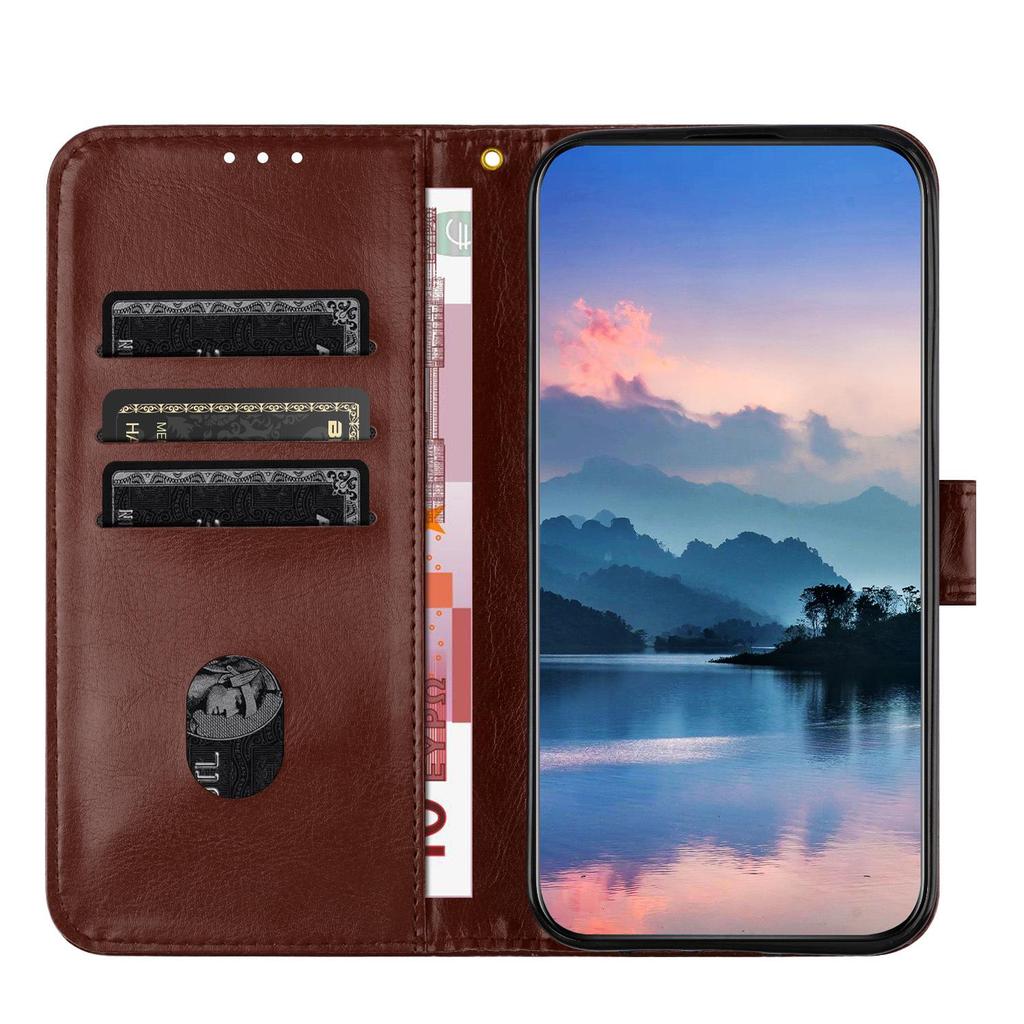 Кошелек с узором личи, кожаный чехол с слотом для карт для Oukitel C26/C5 (2025)
