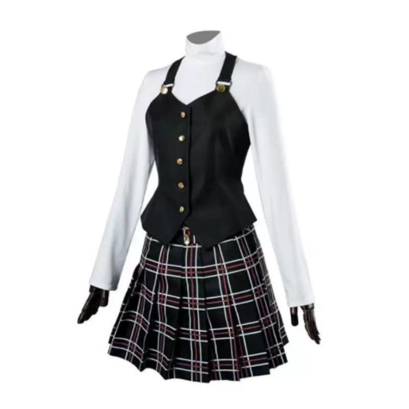Makoto Niijima School Cosplay Uniform, Persona 5 Game Anime Stage Performance Set