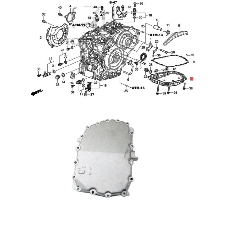 Масляный поддон АКПП CVT 5T0 M3WC для Honda Civic City Jazz Gk5 Vezel HR-V 21151-R3W-000 21151R3W000 Автоаксессуары