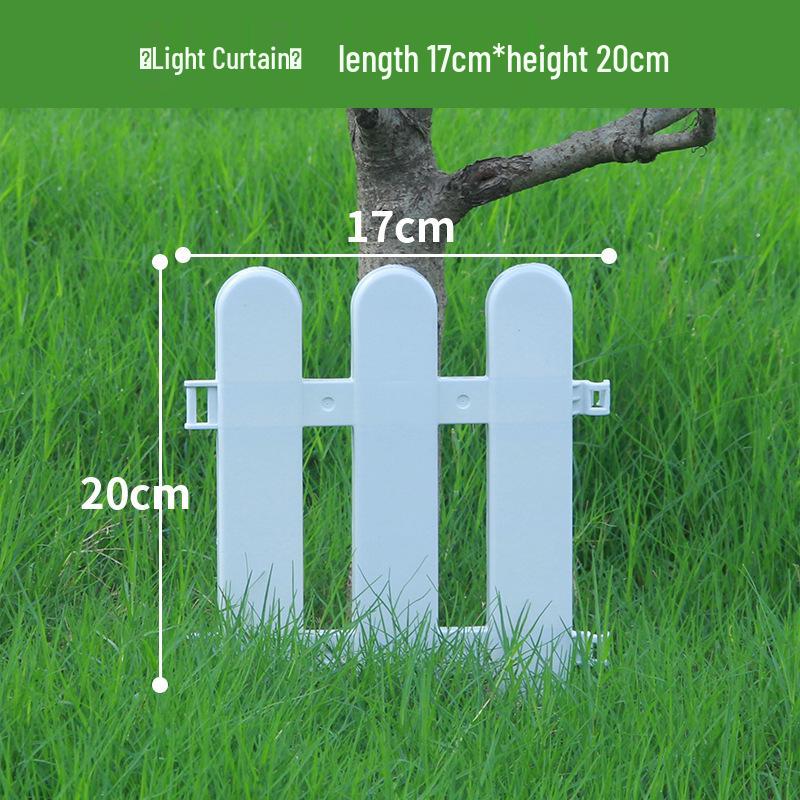 Пластиковый штакетник двойного назначения для сада, цветника, двора или школы