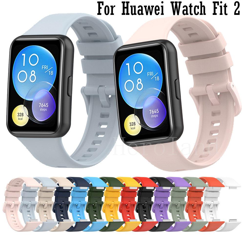 Спортивный силиконовый ремешок для часов для Huawei Watch Fit 2, ремешок для смарт-часов, браслет-аксессуар для Huawei Fit2
