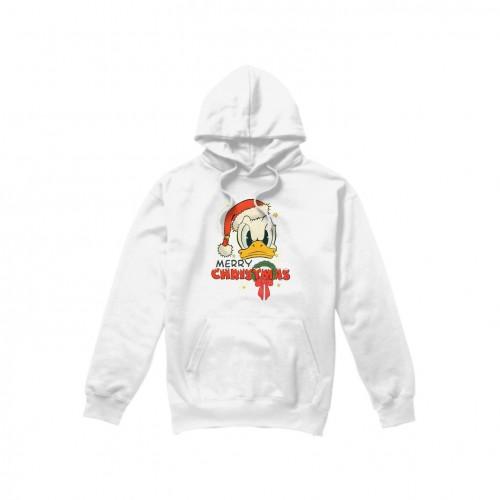 Disney Mens Merry Christmas Donald Duck Hoodie