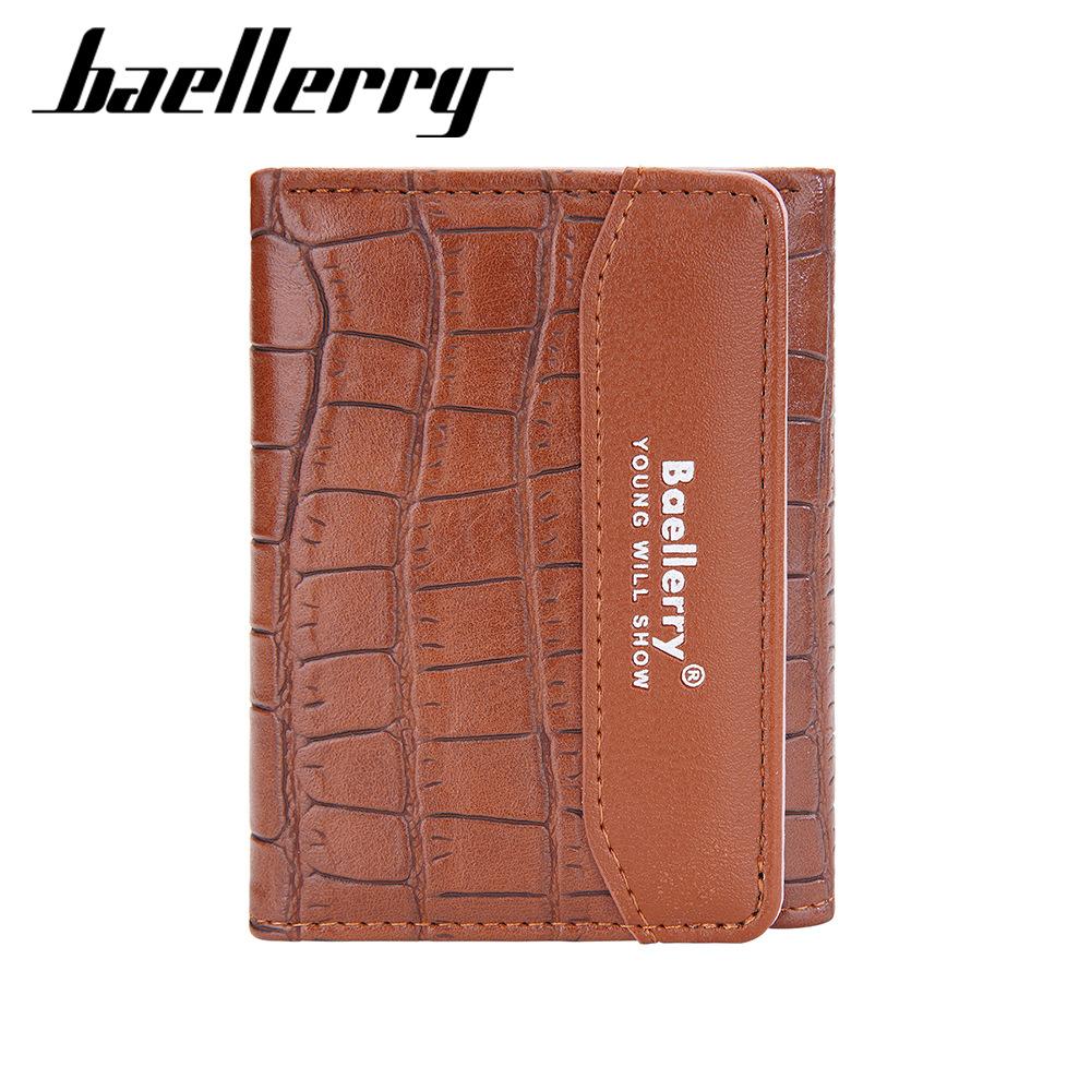 Baellerry женский короткий кошелек из искусственной кожи вертикальный кошелек маленький кошелек для монет модный держатель карт с отделением для нескольких карт на кнопке бумажник