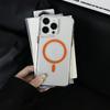 Роскошный прозрачный противоударный бронированный чехол для iPhone 15 14 13 12 11 Pro Max Магнитный для беспроводной зарядки Magsafe Акриловая крышка