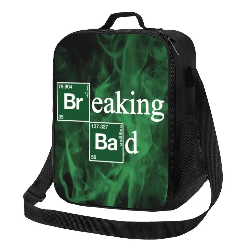 Breaking Bad Thermal Insulated Lunch Bag Women Heisenberg Tv Show Portable Lunch Tote for Outdoor Travel Bento Food Box