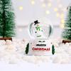 Christmas Snow Globe with Colorful Lighting Lovely Shape Desktop Decor Santa Claus Snowman Glass Ball Ornament Children Gift