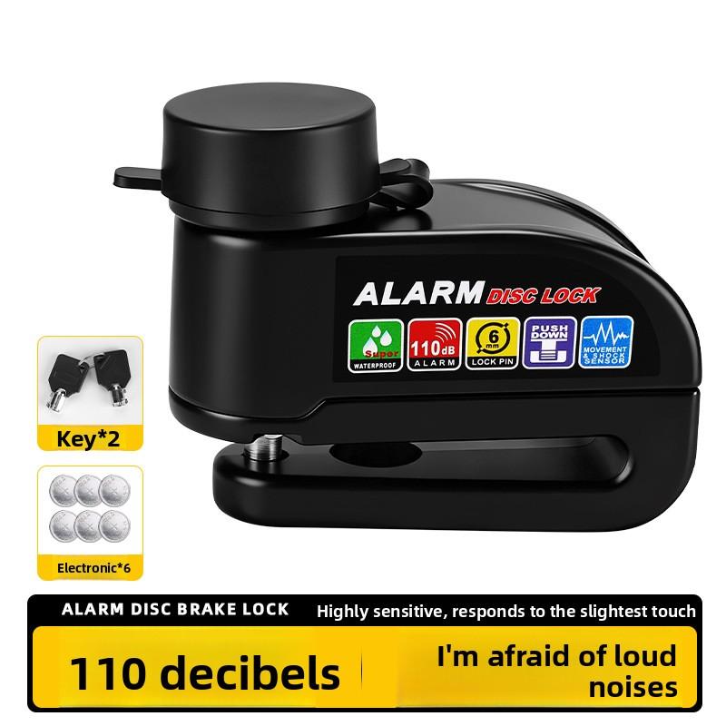 Bicycle Disc Brake Lock Alarm, Electric Vehicle Lock, Motorcycle Brake Disc Anti-theft Lock, Riding Equipment