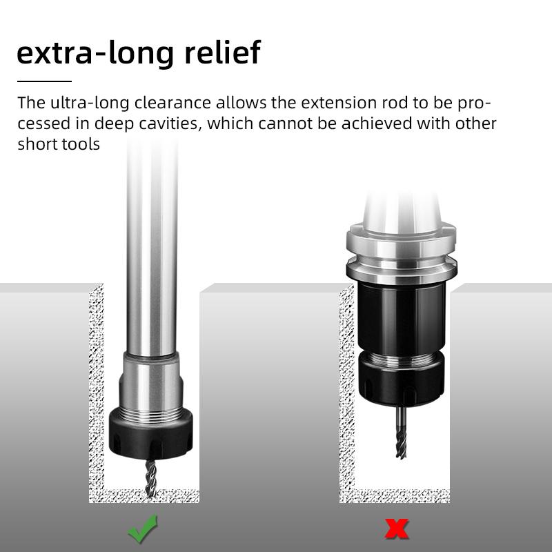 ER Extension Rod C6 C8 C10 C12 C16 C20 C25 ER8 ER11 ER16 ER20 ER25 Extension Rod tool holder bracket tool collet 100 150 200