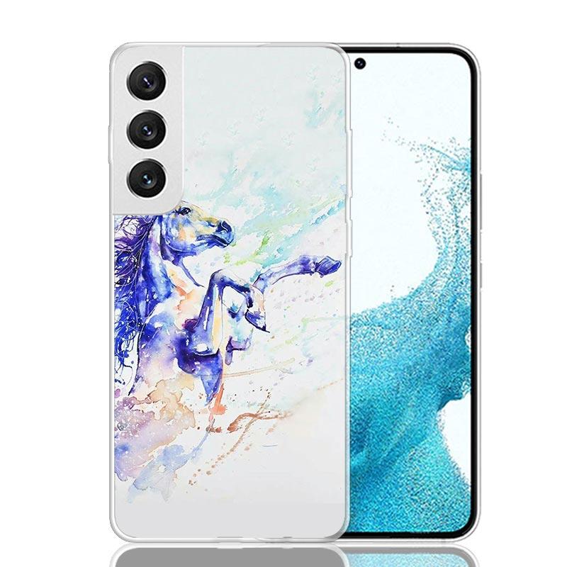 Animal Oil Painting Horse Phone Case For Samsung Galaxy S26 S25 Edge S24 S23 FE S22 Ultra S21 Plus S20 + Fundas Cover Coque Gala