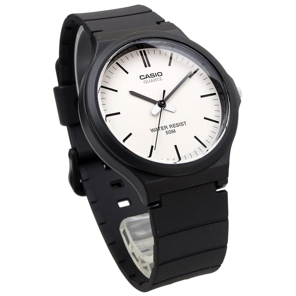 Casio Standard Analog Quartz Men's Watch MW-240-7EV Black/White, No Box, International Model [Parallel Import]