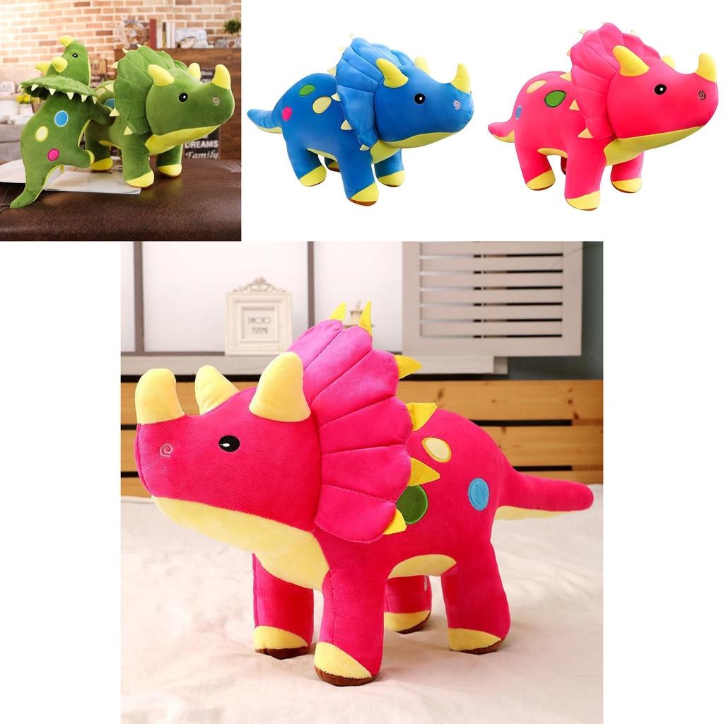 Soft Adorable Triceratops Plush Toy Comfy Critters Gift For Kids Teens